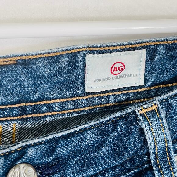 AG Adriano Goldschmied Men's 36x34 The Protege Straight Leg Blue Denim Jean USA - Picture 7 of 10